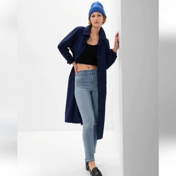 GAP Soft True High Rise Skinny Jeans Medium Indigo Size 26 Long - Picture 1 of 15